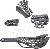 HERCHR Ergonomikus Kerékpár Nyereg, Pókháló Stílusú Üreges Ülés, Szénszálas Ultrakönnyű MTB Nyereg Országúti és Hegyi Kerékpárokhoz 7