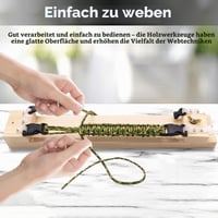 HERCHR Súprava na pletenie paracord náramkov, drevený stav, oceľové ihly na paracord, krížový skrutkovač, nástroj na výrobu DIY náramkov a pletenie padákovej šnúry 3