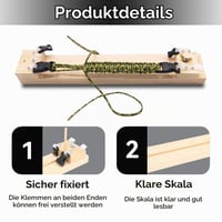 HERCHR Súprava na pletenie paracord náramkov, drevený stav, oceľové ihly na paracord, krížový skrutkovač, nástroj na výrobu DIY náramkov a pletenie padákovej šnúry 5