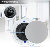 Set 4 difuzoare Herdio de 6,5" pentru tavan, 600W, Bluetooth 4