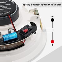 Herdio 6.5" Bluetooth Mennyezeti Hangszóró Szett 4 Darabos 600W Süllyesztett Hangrendszer Konyhába Hálószobába Fürdőszobába 5