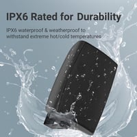 Herdio 6.5" Vízálló Kültéri Hangfal Pár 400W Erős Basszus Terasz Kert 5