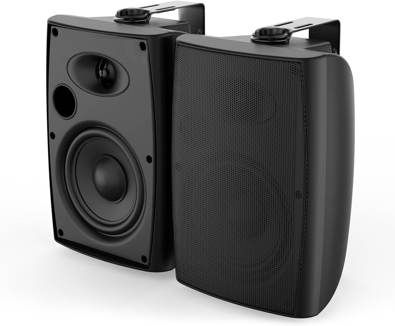 Herdio 6.5" Vízálló Kültéri Hangfal Pár 400W Erős Basszus Terasz Kert