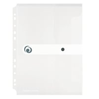 Herlitz 11292935 Priehľadné zakladače A4 s patentom, z PP materiálu, biele 1