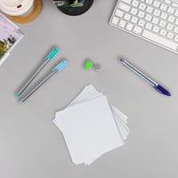Herlitz 1603000 Set de fișe de schimb pentru cutie de indexare, 9x9 cm, 700 coli, Alb 4