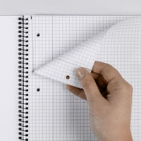 Caiet spiralat Herlitz Collegeblock A4, pătrățele, liniatură 28, 80 file, set 5 bucăți 4