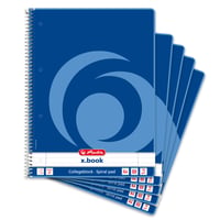 Špirálový zápisník Herlitz Collegeblock A4, linajkový, lineatúra 27, 80 listov, balenie 5 ks 1