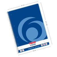 Špirálový zápisník Herlitz Collegeblock A4, linajkový, lineatúra 27, 80 listov, balenie 5 ks 2