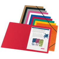 Dosar cu elastic Herlitz Colorspan A4 - galben, carton, 5 bucăți 2