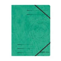 Dosar cu elastic A4 Herlitz, verde, set de 5 bucăți 1