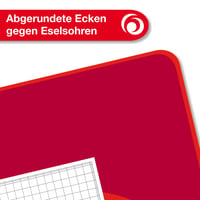 Školský zošit Herlitz A4, 32 listov, štvorčekovaný, s dvojitým okrajom, linajkovanie 28, balenie 5 ks 4