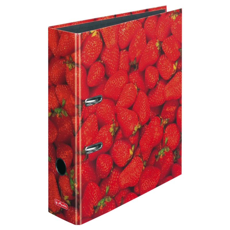Zakladač Herlitz A4, šírka chrbta 8 cm, motív jahôd, 1 ks