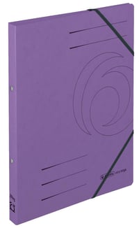 Dosar cu inele Herlitz A4 - mov, mecanism cu 2 inele, cotor 14 mm 1