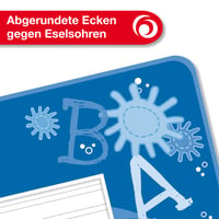 Školský zošit Herlitz A4 linajkový, 3. ročník, lineatúra 3, 16 listov, balenie 10 ks, so zaoblenými rohmi, bezdrevný papier 80 g/m² 5