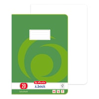 Školský zošit Herlitz A4, linajkový, linajkovanie 20, čistý, 16 listov, balenie 10 ks, školský zošit 3