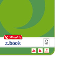 Školský zošit Herlitz A4, linajkový, linajkovanie 20, čistý, 16 listov, balenie 10 ks, školský zošit 5