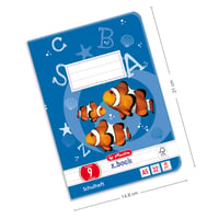 Herlitz x.book linajkový zošit A5, typ 9, s okrajom, 32 listov, balenie 5 ks, 4. ročník 2
