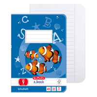 Herlitz x.book linajkový zošit A5, typ 9, s okrajom, 32 listov, balenie 5 ks, 4. ročník 3