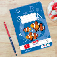 Herlitz x.book linajkový zošit A5, typ 9, s okrajom, 32 listov, balenie 5 ks, 4. ročník 7