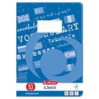 Caiet de vocabular Herlitz x.book, A4, liniatură tip 53, 32 file, set de 5 bucăți 1