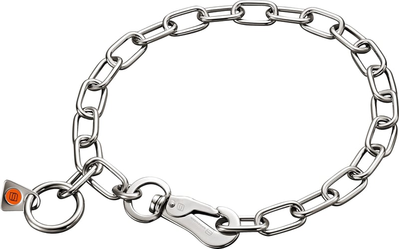 Obojok pre psov Herm Sprenger z nehrdzavejúcej ocele, krátke články, nastaviteľný, 3 mm, 50 cm