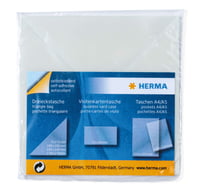 HERMA 1407 Buzunare triunghiulare autoadezive, 100 buc., 75x75 mm, folie transparentă pentru fotografii, imagini, postere, albume, bibliorafturi 2