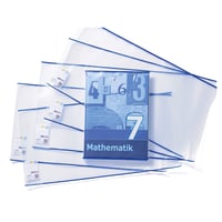 Copertă de carte HERMA 20233 HERMÄX Classic 26,5 x 54 cm, 10 bucăți, transparentă, cu etichetă pentru inscripționare și protecție a marginilor, folie din polipropilenă ștergibilă, set pentru protecția cărților școlare 2