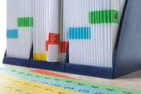 HERMA 4366 Farebné samolepiace etikety žlté odnímateľné 45,7 x 21,2 mm 960 ks A4 potlačiteľné matný papier štítky logistika sklad 3