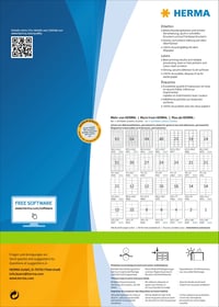 Univerzálne etikety HERMA 4623 A4 – biele, matné, 97x42,3 mm, 2400 ks 2