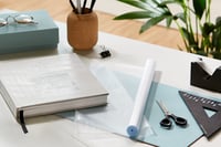 HERMA 7386 Fólia na obaľovanie kníh, nepriľnavá, priehľadná, matná, 10 m x 40 cm, vodoodolná, odolná proti roztrhnutiu, polypropylénová ochranná fólia na knihy 2