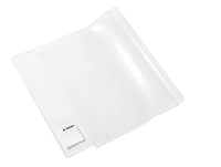 Copertă de carte HERMA Basic 26x54 cm, folie PP transparentă, cu etichetă pentru nume și protecție pentru margini, pentru manuale școlare 1