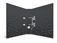 Dosar cu inele HERMA pentru copii, A4, negru, lățime 7 cm, cu model, suprafață lucioasă, imprimat la interior, pentru băieți și fete 3