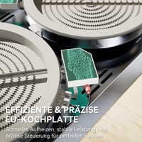 Hermitlux 2 égőfejes beépíthető elektromos főzőlap, 29 cm, 3300 W, érintésvezérlés 3