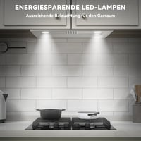 Hermitlux 52 cm beépíthető páraelszívó, 750 m³/h légáramlás, 60 dB, ezüst - TB02-52CM A 7