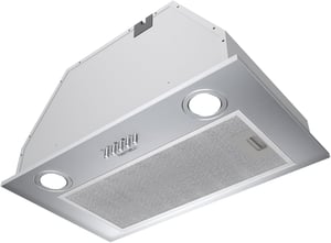 Hermitlux TB02 beépíthető páraelszívó, 750 m³/h, 60 dB, LED - 52 cm - ezüst
