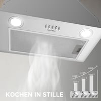 Hermitlux 52 cm beépíthető páraelszívó, 750 m³/h légáramlás, 60 dB, ezüst - TB02-52CM A 4