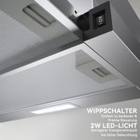 Hermitlux 60 cm-es Páraelszívó LED Világítással, 360 m³/h Szellőzés, Aktívszén Szűrő 7