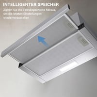 Hermitlux 60 cm-es Páraelszívó LED Világítással, 360 m³/h Szellőzés, Aktívszén Szűrő 5