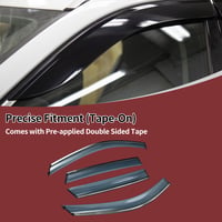 HEROFFIX Sada bočných deflektorov na okná pre Mazda CX-5 2017-2024, čierna, 1 sada 2