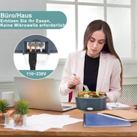 Herrfilk 80W Elektromos Ételmelegítő Doboz 2x1,5L Rozsdamentes Acél Ételtartóval, Hőszigetelt Táskával, 3in1 Feszültség, Autóba, Irodába 5