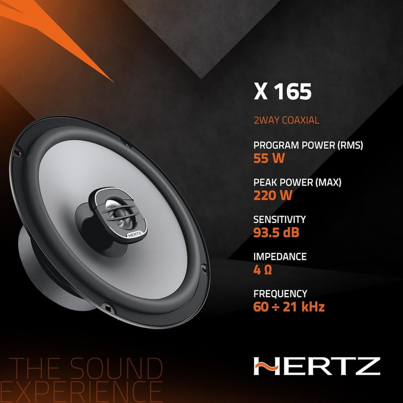 Hertz DCX 165.3 Autó Hangszóró 16cm Koaxiális Hangfal Autóhifi Rendszerhez