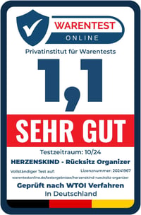 HerzensKind Autó Hátsó Ülés Szervező Tárolórendszer 9