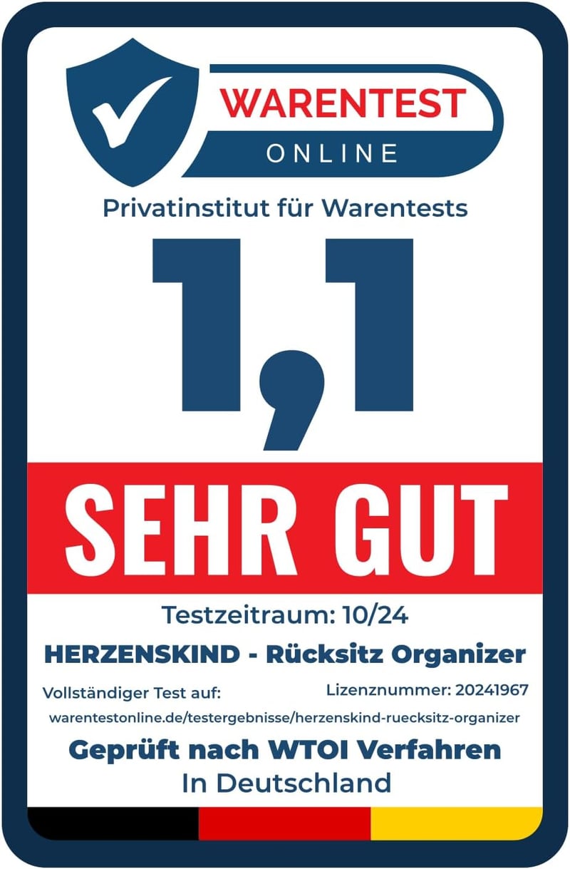 HerzensKind Autó Hátsó Ülés Szervező Tárolórendszer