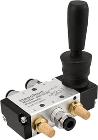 Heschen 4H210-08 Pneumatikus Kézi Mechanikus Szelep 2 Pozíciós 5 Utas PT1/4 Manuális Vezérlésű Húzó-Toló Csatlakozókkal 9