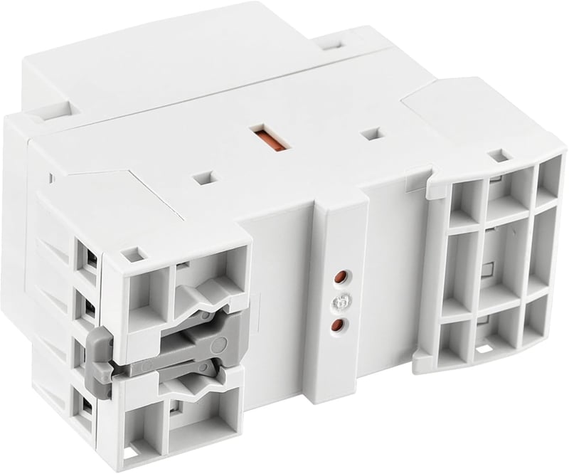 Heschen AC Kontaktor HS1-25, 4 Pólusú 2NO 2NC, 220V/240V, 25A, 35mm DIN Sín Szerelés, Háztartási Váltóáramú Relé