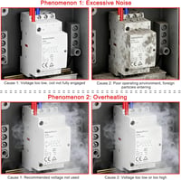 Heschen AC Kontaktor HS1-25, 4 Pólusú 2NO 2NC, 220V/240V, 25A, 35mm DIN Sín Szerelés, Háztartási Váltóáramú Relé 5