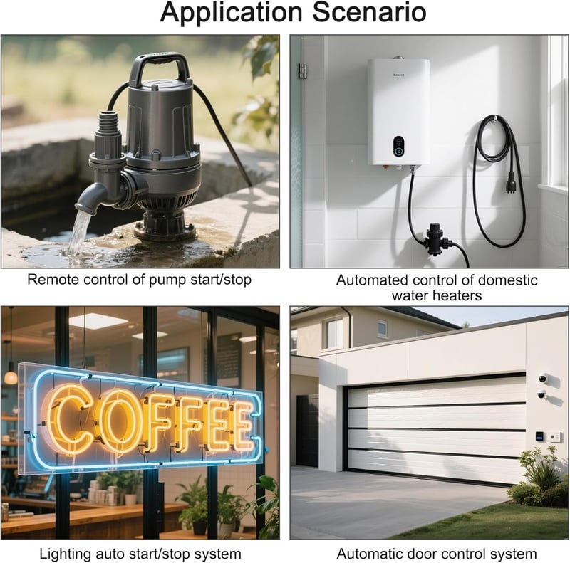 Heschen AC Kontaktor HS1-25, 4 Pólusú 2NO 2NC, 220V/240V, 25A, 35mm DIN Sín Szerelés, Háztartási Váltóáramú Relé