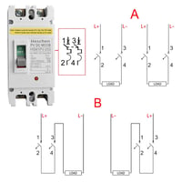 Heschen DC 250A Fotovoltaikus Áramköri Védőkapcsoló 550V Napelemes Rendszerhez 3