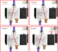 Heschen Elektromos Pneumatikus Mágnesszelep 3V210-08 24V DC 3/2 Utas PT1/4 Alumínium Ezüst-Fekete CE 3