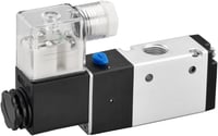 Heschen Elektromos Pneumatikus Mágnesszelep 3V210-08 24V DC 3/2 Utas PT1/4 Alumínium Ezüst-Fekete CE 8